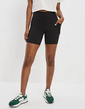 Everything Pocket Fleece Super High-Waisted 6" Bike Short