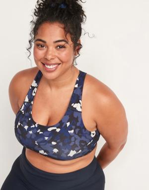 Medium-Support PowerPress Strappy Sports Bra 2X-4X multi