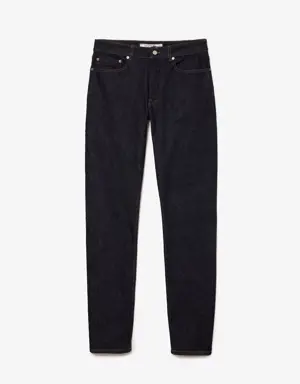 Jeans para hombre slim fit en denim de algodón elástico
