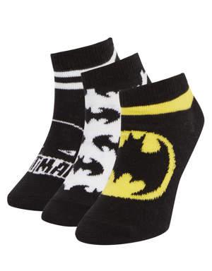 Erkek Çocuk Batman 3'lü Kısa Çorap
