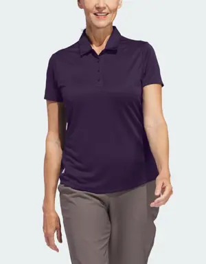 Adidas Women's Solid Performance Short Sleeve Polo Shirt