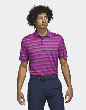 Two-Color Striped Polo Shirt