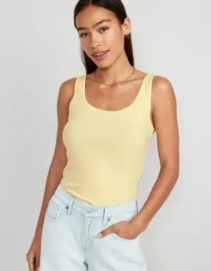 Old Navy Scoop-Neck Rib-Knit First Layer Tank Top for Women yellow