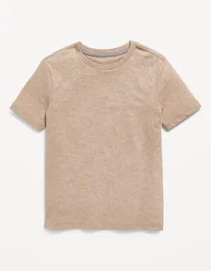 Softest Short-Sleeve Solid T-Shirt for Boys brown