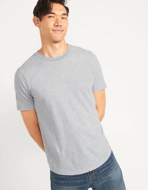 Soft-Washed Curved-Hem T-Shirt gray