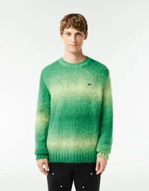 Lacoste Sweater em lã de alpaca de efeito ombré.