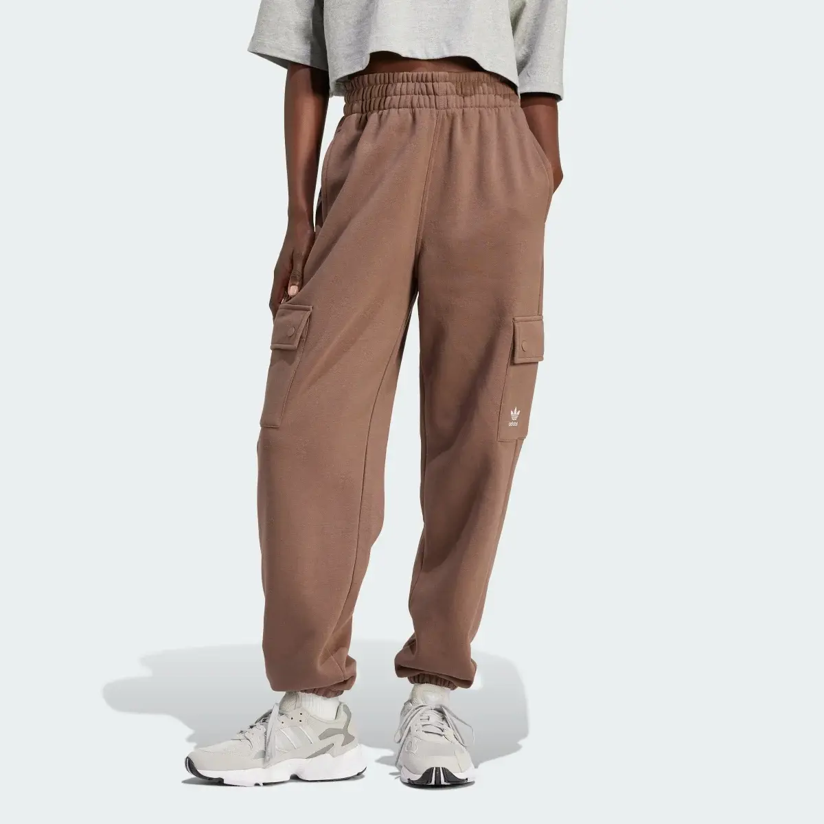 Adidas Essentials Fleece Cargo Jogger Pants. 1