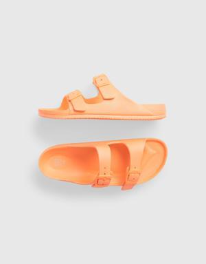 Gap Kids Double Buckle Sandals orange