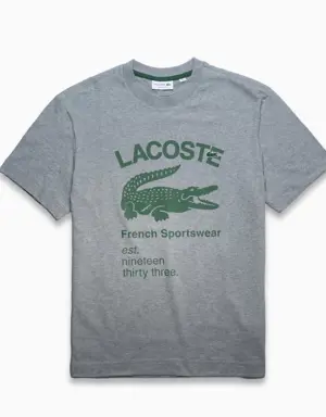 Lacoste Playera con Cocodrilo Lacoste Corte Relajado para Hombre