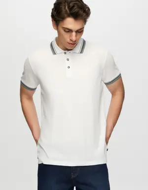 Tween Beyaz Düğmeli Polo Yaka T-Shirt
