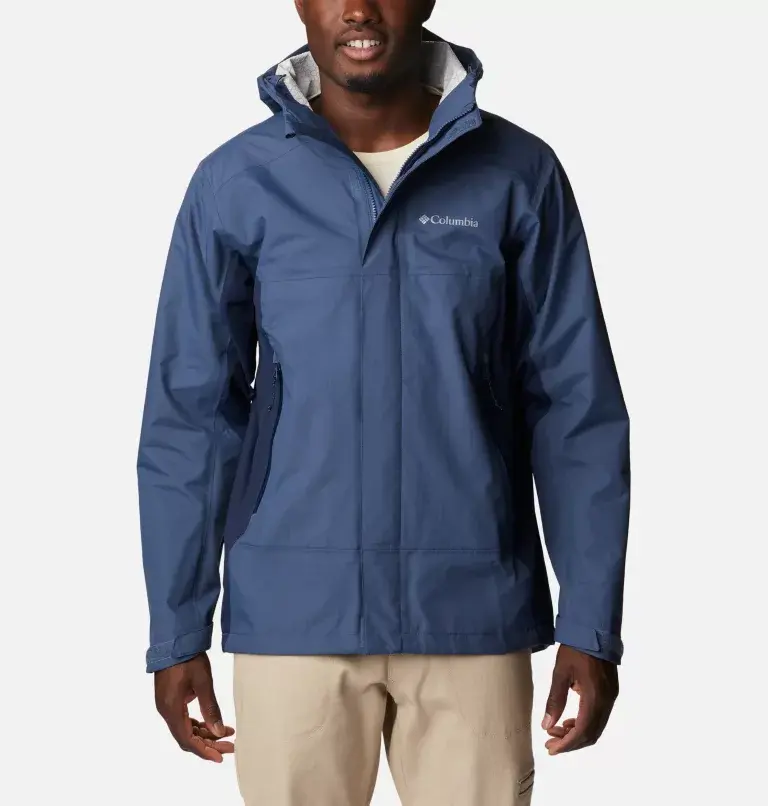 Columbia Men's Discovery Point™ Rain Shell Jacket. 1
