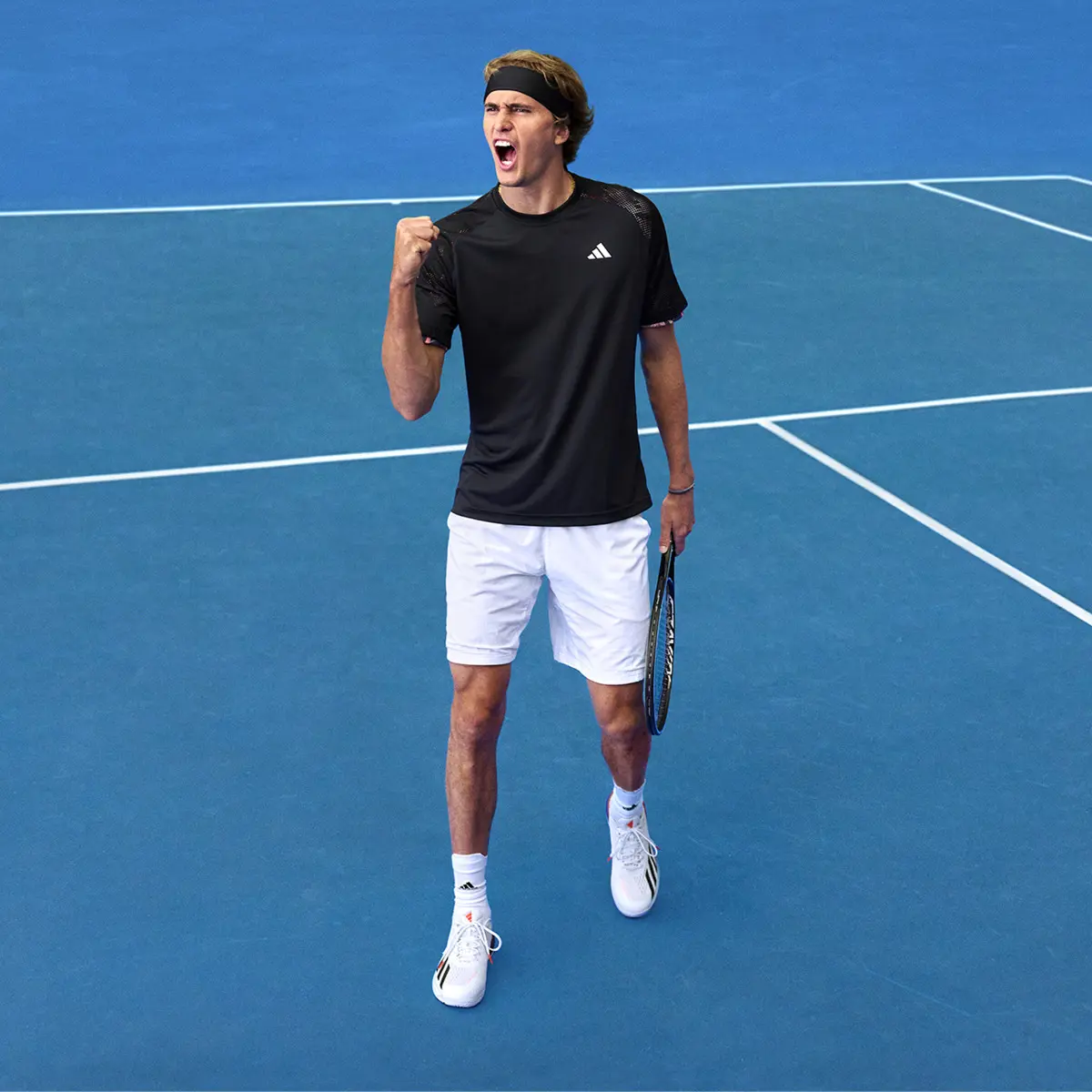 Adidas Melbourne Tennis HEAT.RDY Raglan T-Shirt. 3