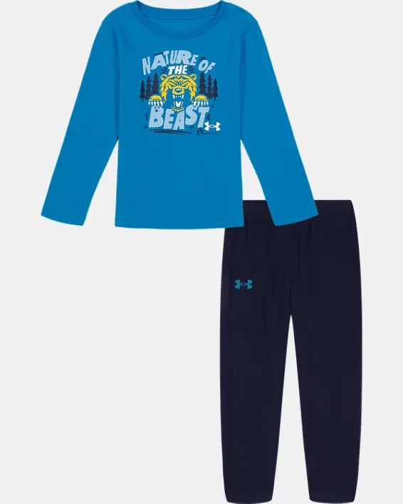 Under Armour Little Boys' UA Nature of the Beast Joggers Set. 1
