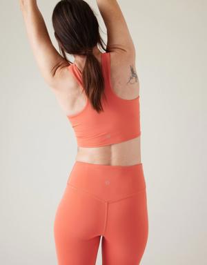 Athleta Conscious Crop Train Logo Bra A&#45C orange