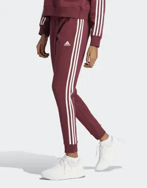 Adidas Pantaloni Essentials 3-Stripes French Terry Cuffed