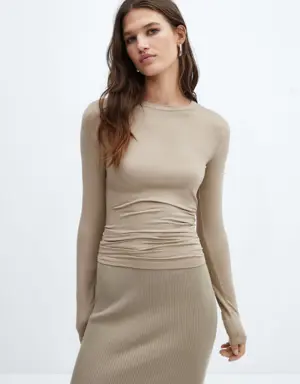 Baskılı etekli sweatshirt elbise