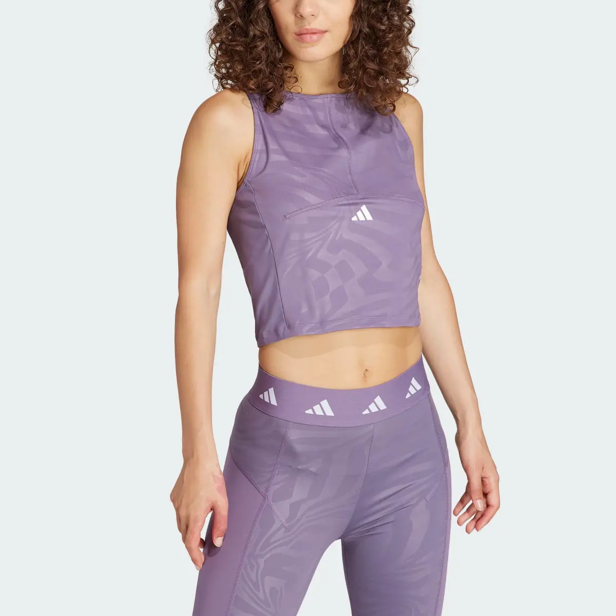 Adidas Camisola de Alças Curta para Treino Techfit. 1