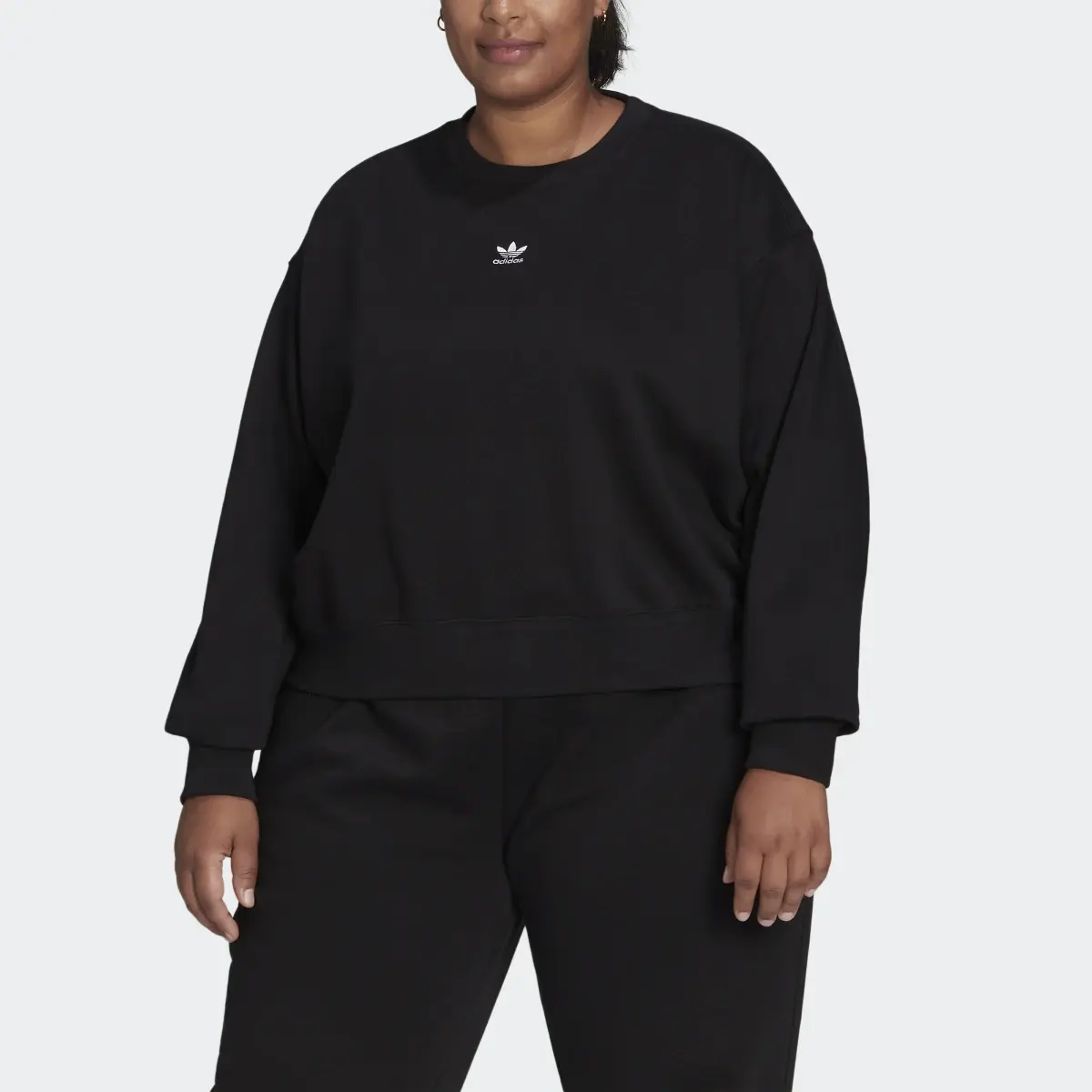 Adidas Adicolor Essentials Crew Sweatshirt (Plus Size). 1