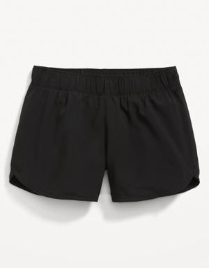 Old Navy Dolphin-Hem Run Shorts for Girls black