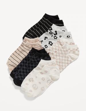 Old Navy Patterned Ankle Socks 6-Pack for Girls multi