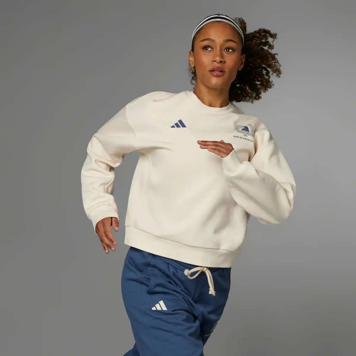 Adidas Boston Marathon® 2024 Fleece Sweatshirt. 1