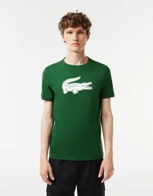 Lacoste T-shirt em jersey respirável com crocodilo estampado 3D Lacoste SPORT para homem