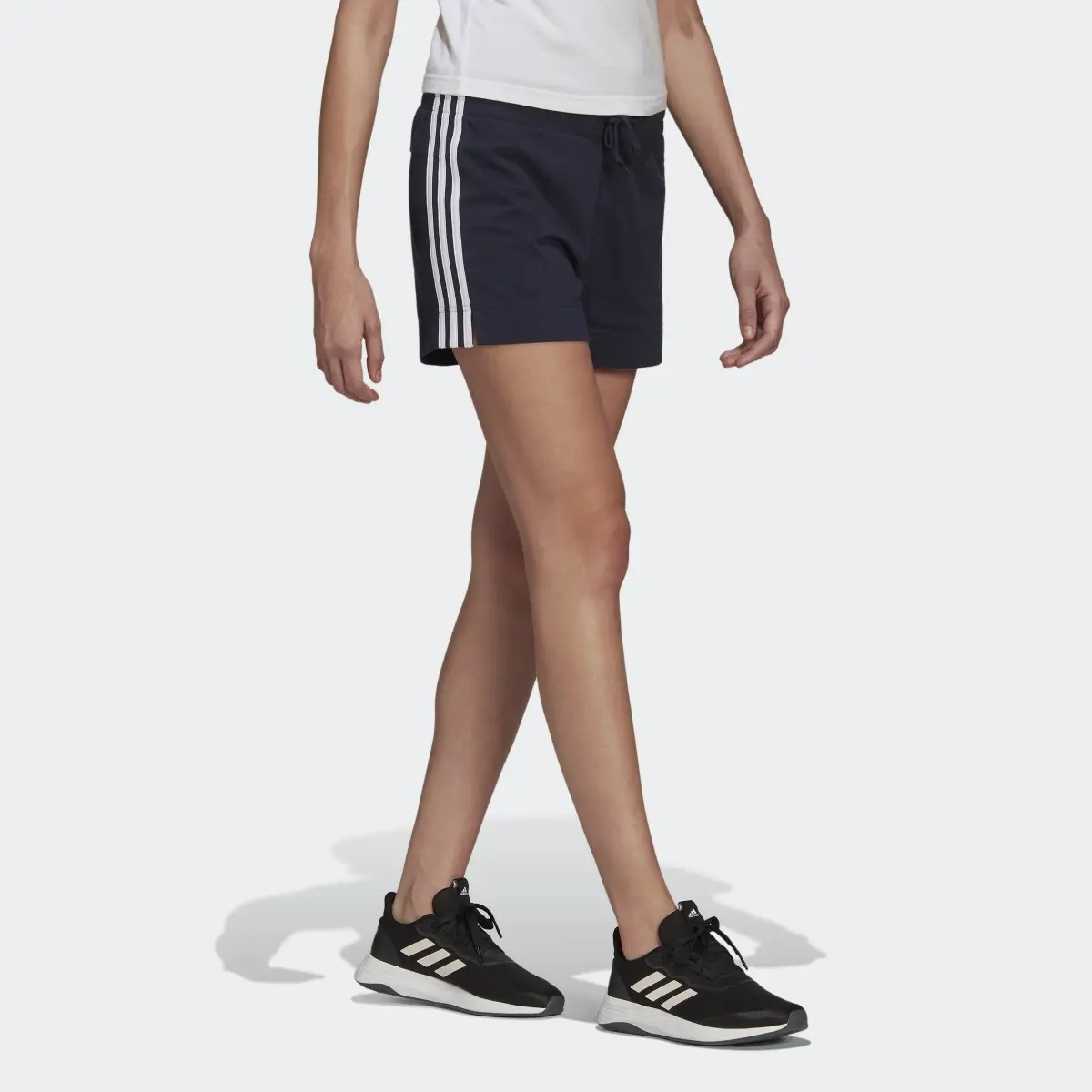 Adidas Essentials Slim 3-Stripes Shorts. 3