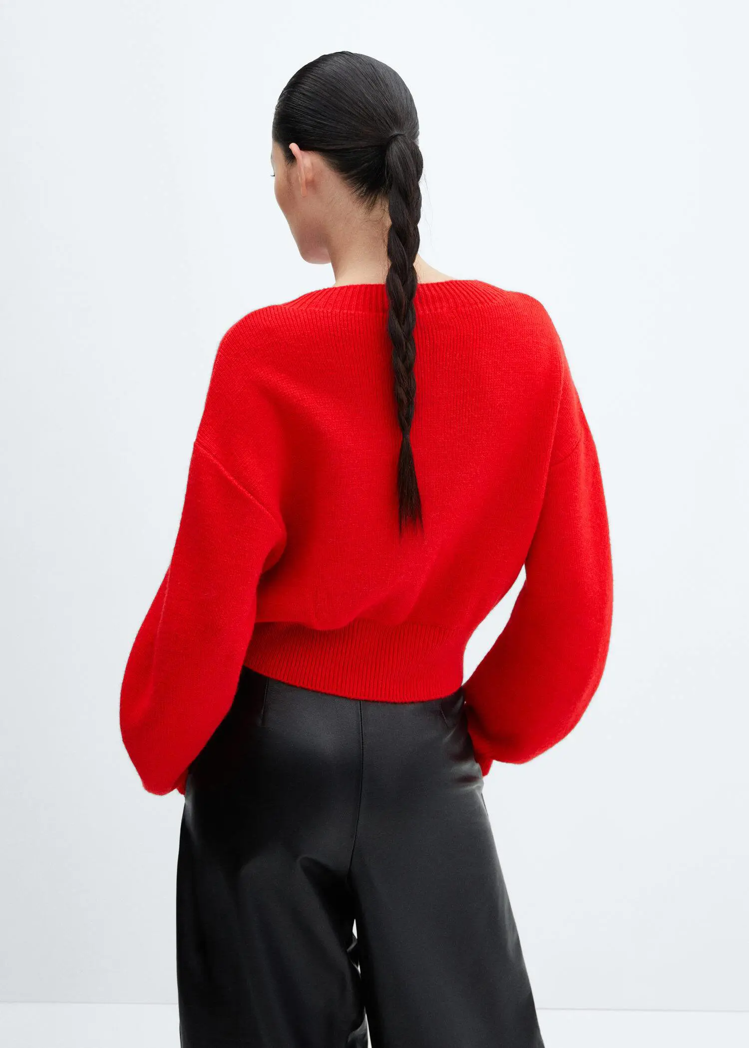 Mango Pull-over maille manches bouffantes. 3