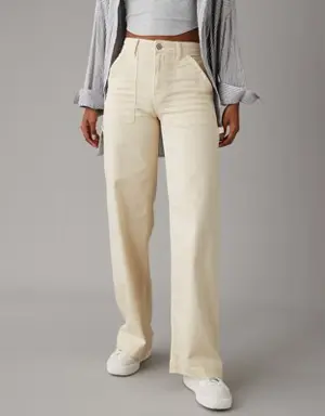 Dreamy Drape Stretch Super High-Waisted Baggy Wide-Leg Pant