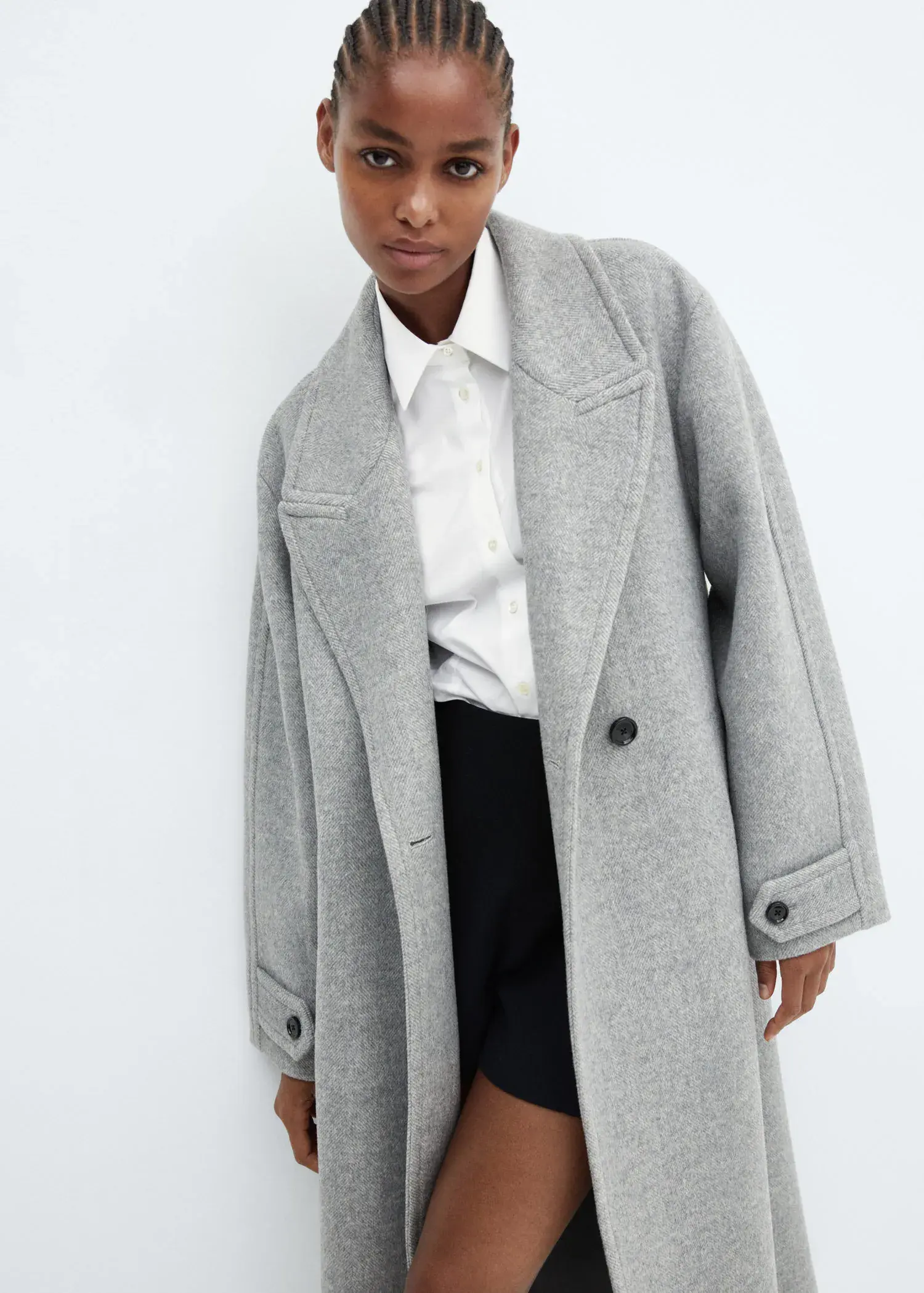 Mango Oversize wool coat. 1