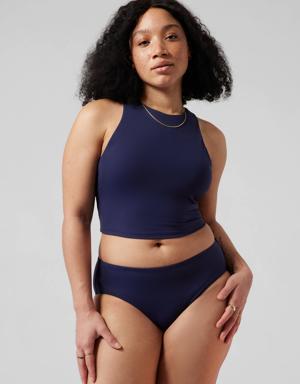 Athleta Conscious Crop Bikini Top A&#45C blue