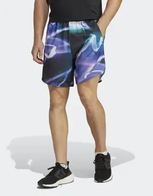 Adidas Designed for Training HEAT.RDY HIIT Allover Print Training Shorts