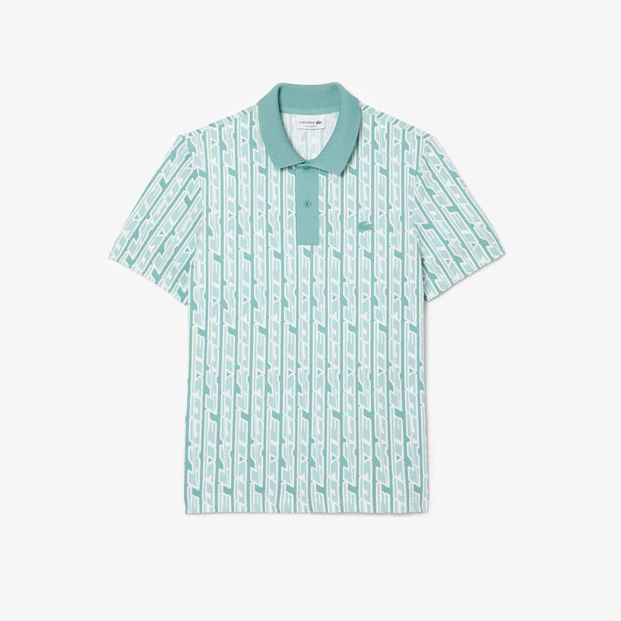 Lacoste Men's Two-Tone Printed Lacoste Movement Polo. 2