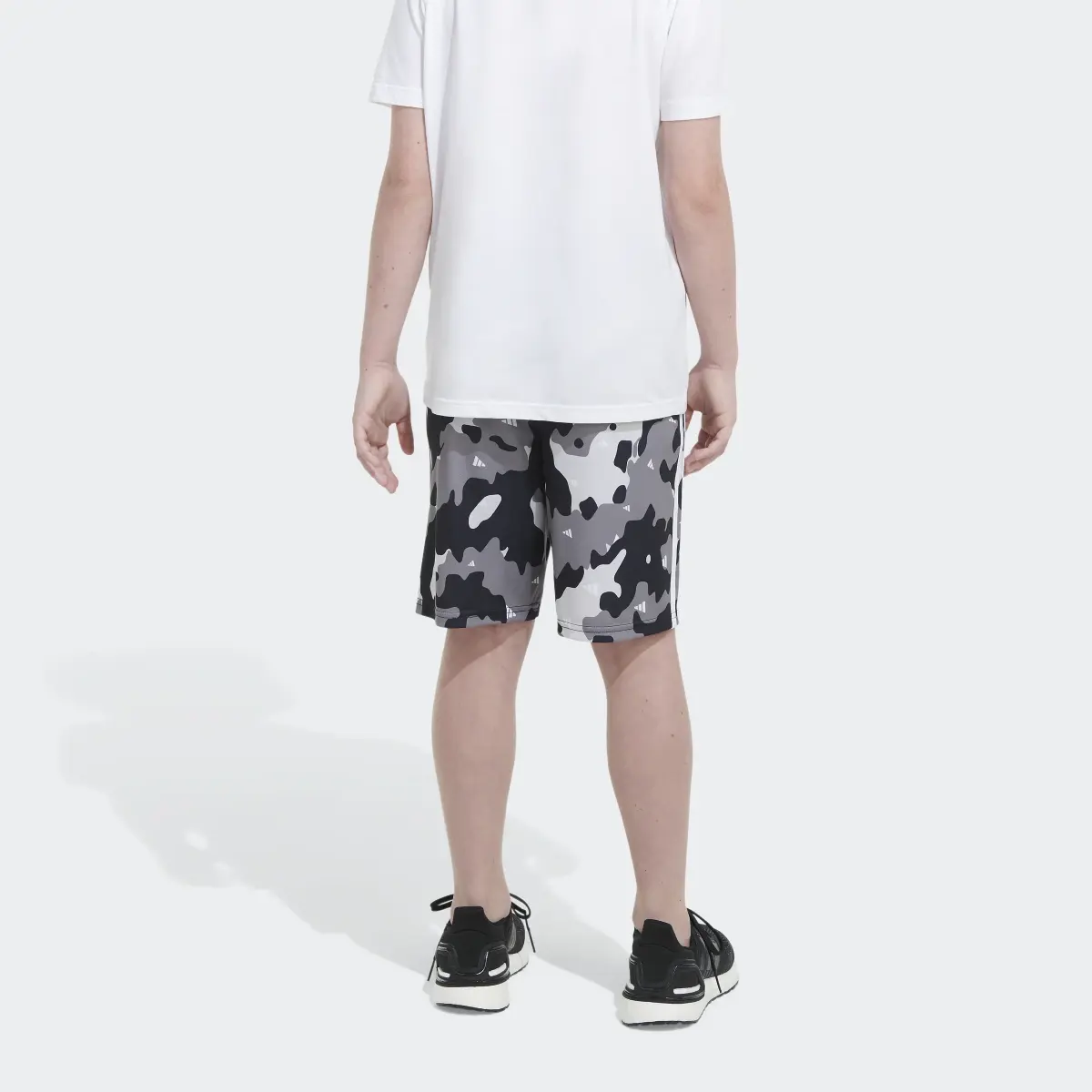 Adidas AEROREADY® Elastic Waistband Camo Shorts. 2
