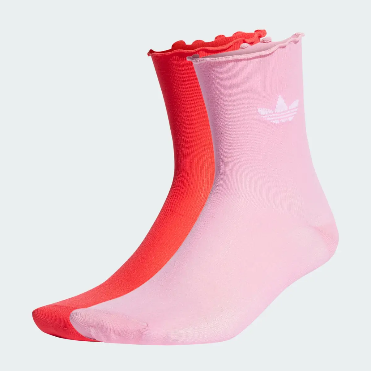 Adidas Semi-Sheer Ruffle Crew Socks 2 Pairs. 1