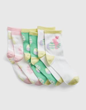Kids Spring Crew Socks (3-Pack) multi