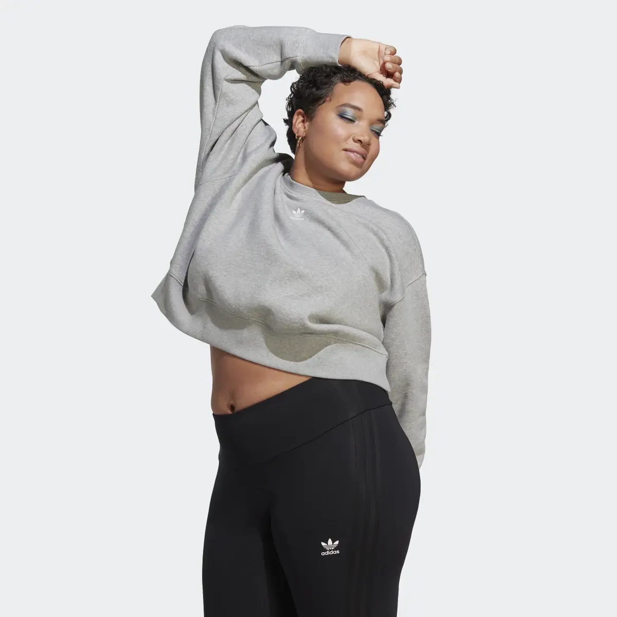 Adidas Adicolor Essentials Crew Sweatshirt (Plus Size). 2