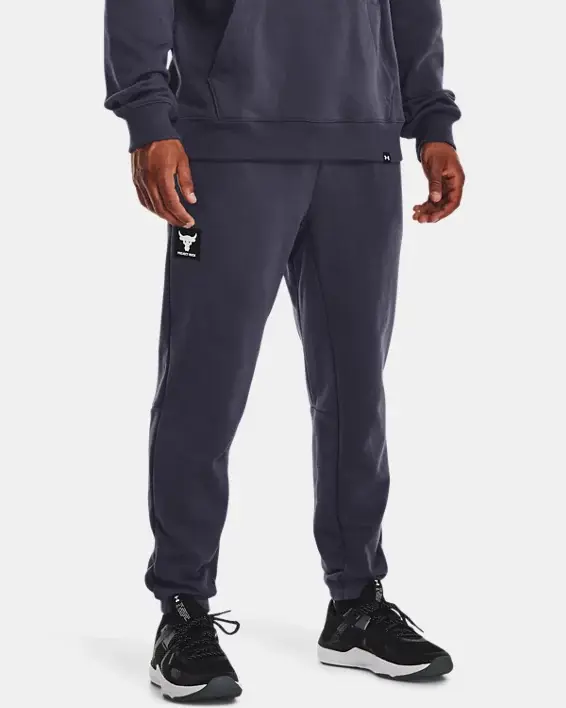 Under Armour Men's Project Rock Heavyweight Terry Joggers. 1