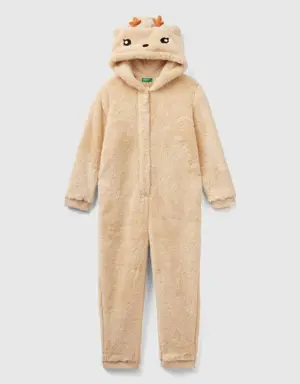 fleece tracksuit with hood