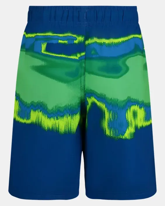 Under Armour Boys' UA Vaporous Stripe Swim Volley Shorts. 2