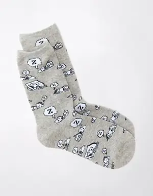 Snoopy Crew Sock