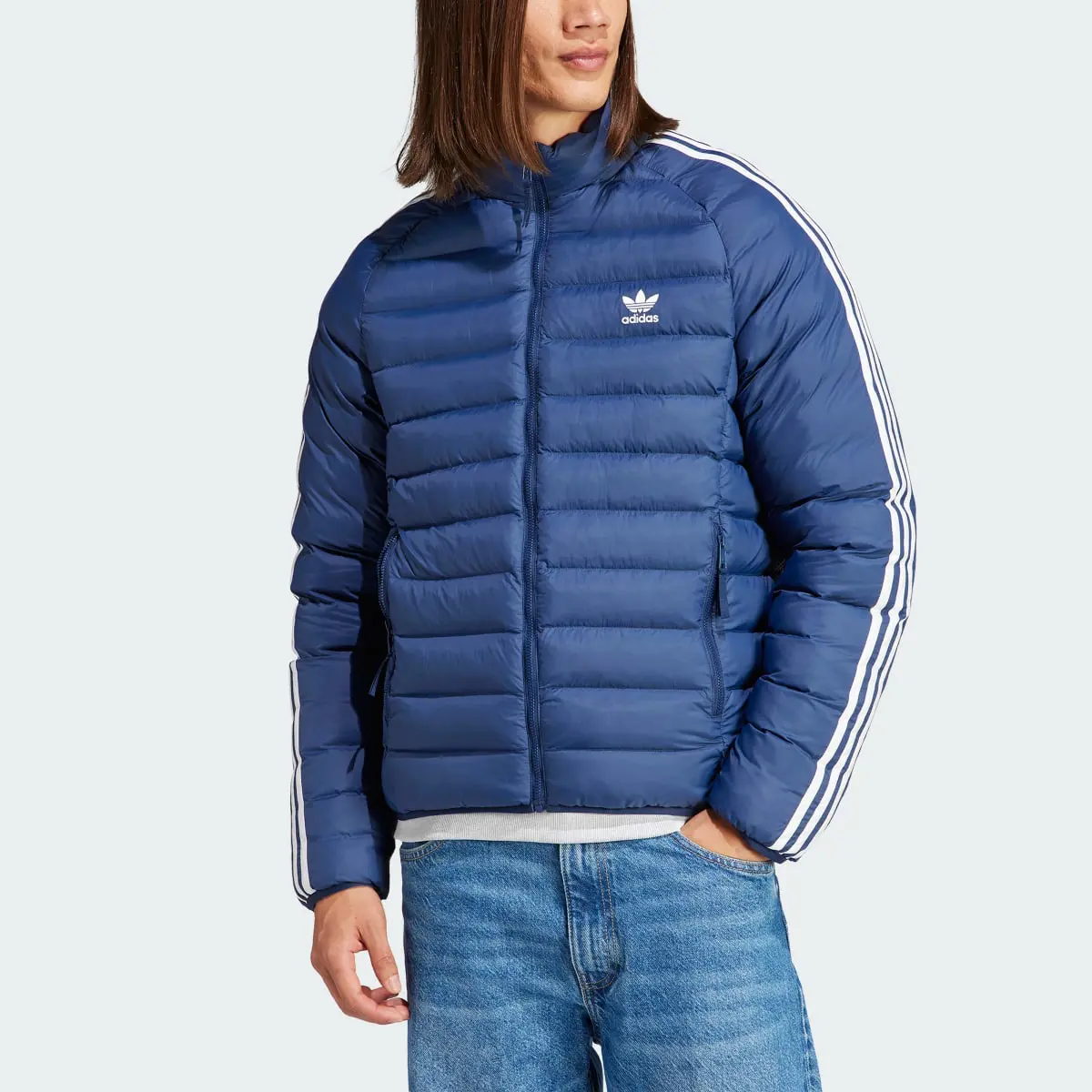 Adidas Padded Stand-Up Collar Puffer Jacket. 1