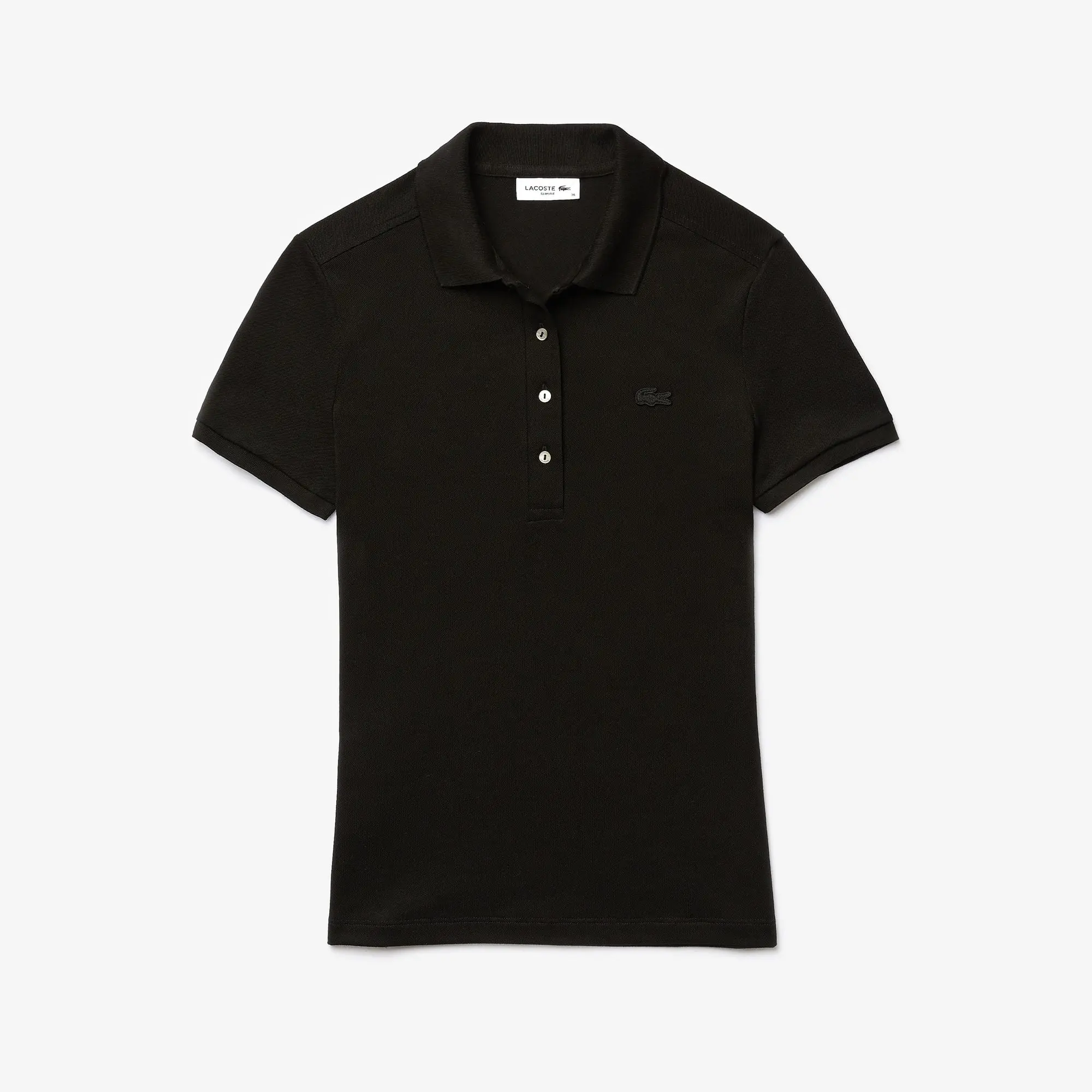 Lacoste Polo Lacoste en piqué de algodón stretch para mujer. 2 Lacoste Polo Lacoste en piqué de algodón stretch para mujer. 2