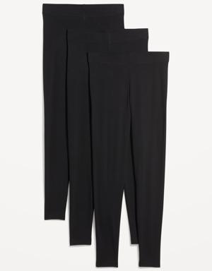 Old Navy High-Waisted Leggings 3-Pack black