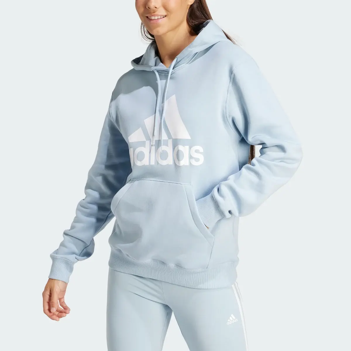 Adidas Essentials Big Logo Regular Fleece Hoodie. 1