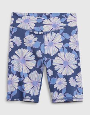 Kids Organic Cotton Bike Shorts blue