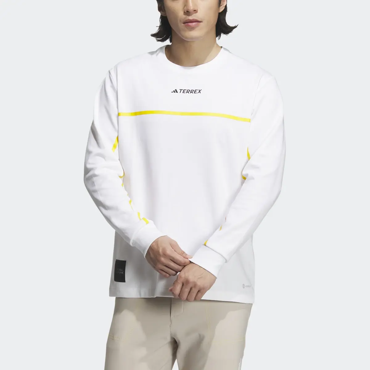 Adidas National Geographic Long Sleeve Tech T-Shirt. 1