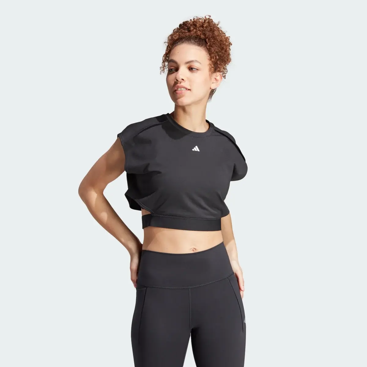 Adidas Power AEROREADY Crop Sleeveless Tee. 2