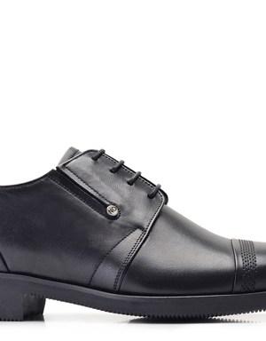 Siyah Bağcıklı Kışlık Erkek Ayakkabı -10318-