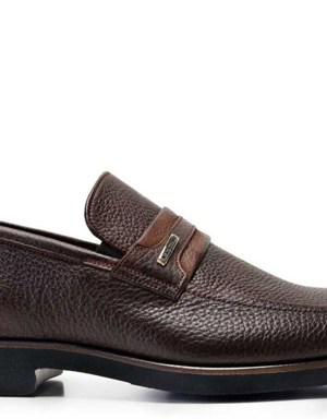 Hakiki Deri Kahverengi Günlük Loafer Erkek Ayakkabı -8336-